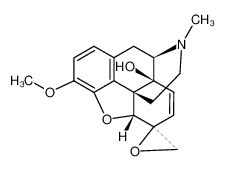 4,5α-epoxy-3-methoxy-17-methyl-(6ξO)-spiro[morphin-7-ene-6,2'-oxiran]-14-ol_2858-90-4