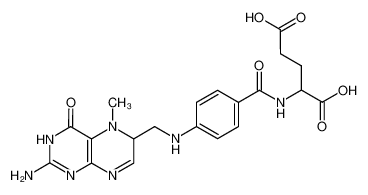 N-{4-[(2-amino-5-methyl-4-oxo-3,4,5,6-tetrahydro-pteridin-6-ylmethyl)-amino]-benzoyl}-glutamic acid_28581-42-2