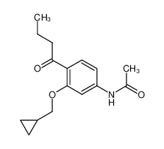 N-(4-Butyryl-3-cyclopropylmethoxy-phenyl)-acetamide_28584-05-6