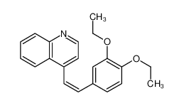 4-[2-(3,4-diethoxyphenyl)ethenyl]quinoline_2859-51-0