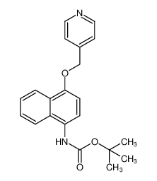 tert-butyl (4-(pyridin-4-ylmethoxy)naphthalen-1-yl)carbamate_285984-23-8