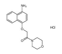 2-((4-aminonaphthalen-1-yl)oxy)-1-morpholinoethan-1-one hydrochloride_285984-46-5