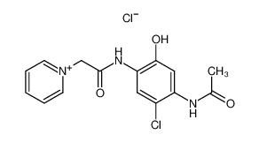 1-[(2-Hydroxy-4-acetylamino-5-chlorophenylcarbamoyl)methyl]pyridinium chloride_285993-38-6
