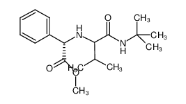 methyl (2S)-2-((1-(tert-butylamino)-3-methyl-1-oxobutan-2-yl)amino)-2-phenylacetate_285996-48-7