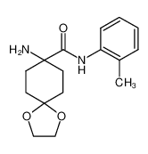 8-amino-N-(o-tolyl)-1,4-dioxaspiro[4.5]decane-8-carboxamide_285996-62-5