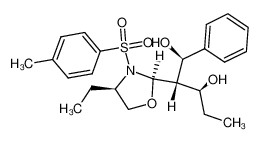 (1R,2S,3S)-2-[(2R,4R)-4-Ethyl-3-(toluene-4-sulfonyl)-oxazolidin-2-yl]-1-phenyl-pentane-1,3-diol_285997-53-7