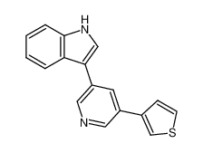 3-(5-thiophen-3-yl-pyridin-3-yl)-indole_286001-61-4