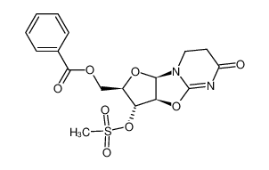 (3aS)-2t-benzoyloxymethyl-3c-methanesulfonyloxy-(3ar,9ac)-2,3,3a,7,8,9a-hexahydro-furo[2',3':4,5]oxazolo[3,2-a]pyrimidin-6-one_28616-96-8