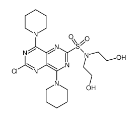6-chloro-4,8-di-piperidin-1-yl-pyrimido[5,4-d]pyrimidine-2-sulfonic acid bis-(2-hydroxy-ethyl)-amide_28620-14-6