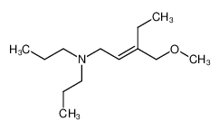 1-Methoxy-2-ethyl-4-dipropylamino-2-buten_28621-24-1
