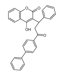 3-(3-Biphenyl-4-yl-3-oxo-1-phenyl-propyl)-4-hydroxy-chromen-2-one_28621-95-6