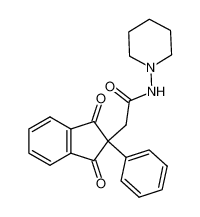 2-(1,3-Dioxo-2-phenyl-indan-2-yl)-N-piperidin-1-yl-acetamide_28622-20-0