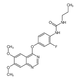 N-{4-[(6,7-Dimethoxy-4-quinazolinyl)oxy]-2-fluorophenyl}-N'-propylurea_286370-39-6