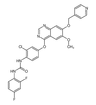 N-(2-Chloro-4-{[6-methoxy-7-(4-pyridylmethoxy)-4-quinazolinyl]oxy}phenyl)-N'-(2,4-difluorophenyl)urea_286371-18-4