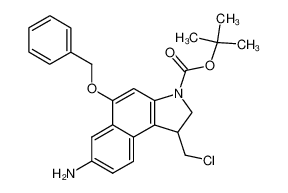7-amino-5-benzyloxy-1-chloromethyl-1,2-dihydrobenzo[e]indole-3-carboxylic acid tert-butyl ester_286374-31-0