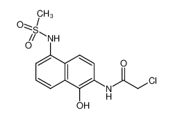 N-(5-methanesulphonylamino-1-hydroxynaphthalen-2-yl)-2-chloroacetamide_286375-38-0