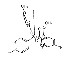 tris(p-fluorophenyl)antimony(V) bis(2-methoxybenzoate)_286401-37-4