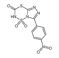3-(4-Nitro-phenyl)-4,4-dioxo-4,5-dihydro-4λ6,7-dithia-1,2,3a,5-tetraaza-inden-6-one_286402-57-1