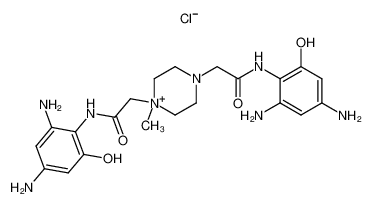 1,4-bis[(2-hydroxy-4,6-diaminophenylcarbamoyl)methyl]-1-methylpiperazin-1-ium chloride_286404-15-7