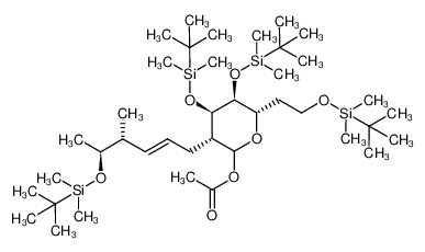 Acetic acid (3R,4R,5S,6S)-4,5-bis-(tert-butyl-dimethyl-silanyloxy)-6-[2-(tert-butyl-dimethyl-silanyloxy)-ethyl]-3-[(E)-(4R,5S)-5-(tert-butyl-dimethyl-silanyloxy)-4-methyl-hex-2-enyl]-tetrahydro-pyran-2-yl ester CAS:286413-99-8 manufacturer &