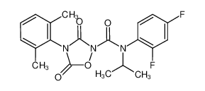 N-(2,4-difluorophenyl)-4-(2,6-dimethylphenyl)-N-isopropyl-3,5-dioxo-1,2,4-oxadiazolidine-2-carboxamide_286415-37-0