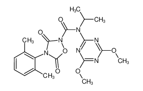 N-(4,6-dimethoxy-1,3,5-triazin-2-yl)-4-(2,6-dimethylphenyl)-N-isopropyl-3,5-dioxo-1,2,4-oxadiazolidine-2-carboxamide_286416-87-3