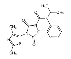 4-(2,4-dimethylthiazol-5-yl)-N-isopropyl-3,5-dioxo-N-phenyl-1,2,4-oxadiazolidine-2-carboxamide_286417-04-7