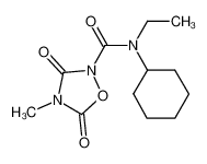 N-cyclohexyl-N-ethyl-4-methyl-3,5-dioxo-1,2,4-oxadiazolidine-2-carboxamide_286417-34-3