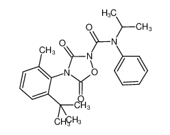 4-(2-(tert-butyl)-6-methylphenyl)-N-isopropyl-3,5-dioxo-N-phenyl-1,2,4-oxadiazolidine-2-carboxamide_286418-07-3