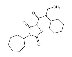 4-cycloheptyl-N-cyclohexyl-N-ethyl-3,5-dioxo-1,2,4-oxadiazolidine-2-carboxamide_286419-32-7