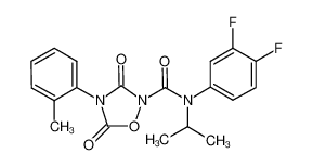 N-(3,4-difluorophenyl)-N-isopropyl-3,5-dioxo-4-(o-tolyl)-1,2,4-oxadiazolidine-2-carboxamide_286426-86-6