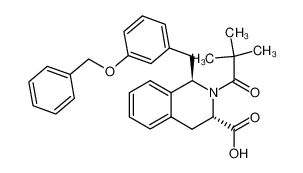 (1R,3S)-1-(m-benzyloxybenzyl)-2-pivaloyl-1,2,3,4-tetrahydroisoquinoline-3-carboxylic acid_286459-64-1