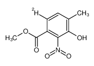 6-deuterio-3-hydroxy-4-methyl-2-nitro-benzoic acid methyl ester_28649-31-2