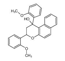 1,3-bis-(2-methoxy-phenyl)-2,3-dihydro-1H-benzo[f]chromen-1-ol_28656-16-8