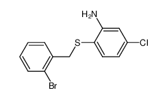 2-(2-Bromo-benzylsulfanyl)-5-chloro-phenylamine_28661-18-9