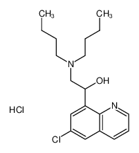 1-(6-chloroquinolin-8-yl)-2-(dibutylamino)ethanol,hydrochloride_28662-58-0