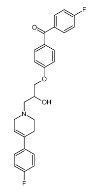 (4-Fluoro-phenyl)-(4-{3-[4-(4-fluoro-phenyl)-3,6-dihydro-2H-pyridin-1-yl]-2-hydroxy-propoxy}-phenyl)-methanone_28670-54-4