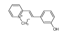 3-[(E)-2-(1-methylpyridin-1-ium-2-yl)ethenyl]phenol,iodide_28673-01-0
