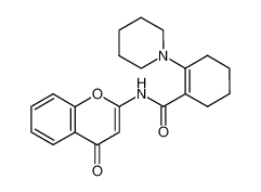 2-piperidin-1-yl-cyclohex-1-enecarboxylic acid 4-oxo-4H-chromen-2-ylamide_28674-58-0