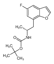 (R)-N-tert-butoxycarbonyl 1-(5-fluorobenzofur-7-yl)-2-aminopropane_286836-43-9