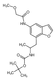 N-tert-butoxycarbonyl 1-(5-[N'-methoxyacetyl]aminobenzofur-7-yl)-2-aminopropane_286836-71-3