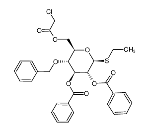 ethyl 2,3-di-O-benzoyl-4-O-benzyl-6-O-chloroacetyl-1-thio-β-D-glucopyranoside_286845-71-4