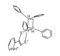 Pt(diphenyldiphosphinomethane)(C2S2(2-pyridinium)(H))(1+)_286845-86-1