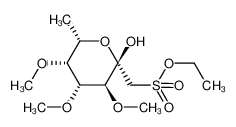 1-deoxy-1-ethylsulfonato-3,4,5-tri-O-methyl-α-L-fuco-hept-2-ulose_286860-84-2