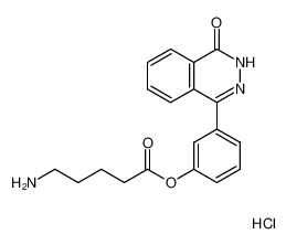 4-(3-(5-aminovaleryloxy)phenyl)-2H-phthalazin-1-one hydrochloride_286951-85-7