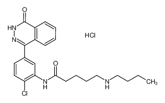 4-(3-(5-Butylaminovalerylamino)-4-chlorophenyl)-2H-phthalazin-1-one Hydrochloride_286952-82-7