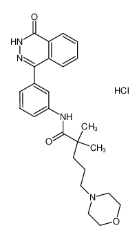 4-(3-(5-Morpholino-2,2-dimethylvalerylamino)phenyl)-2H-phthalazin-1-one Hydrochloride_286954-37-8