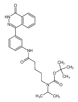 4-(3-(5-(N-Isopropyl-N-t-butoxycarbonylamino)valerylamino)phenyl)-2H-phthalazin-1-one_286954-50-5