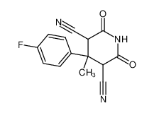 2,4-dicyano-3-methyl-3-(4-fluorophenyl)glutarimide_286959-69-1