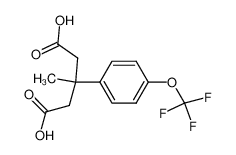 3-(4-trifluoromethoxyphenyl)-3-methylpentanedioic acid_286959-76-0